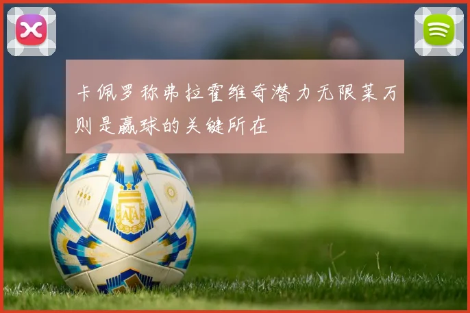 卡佩罗称弗拉霍维奇潜力无限莱万则是赢球的关键所在
